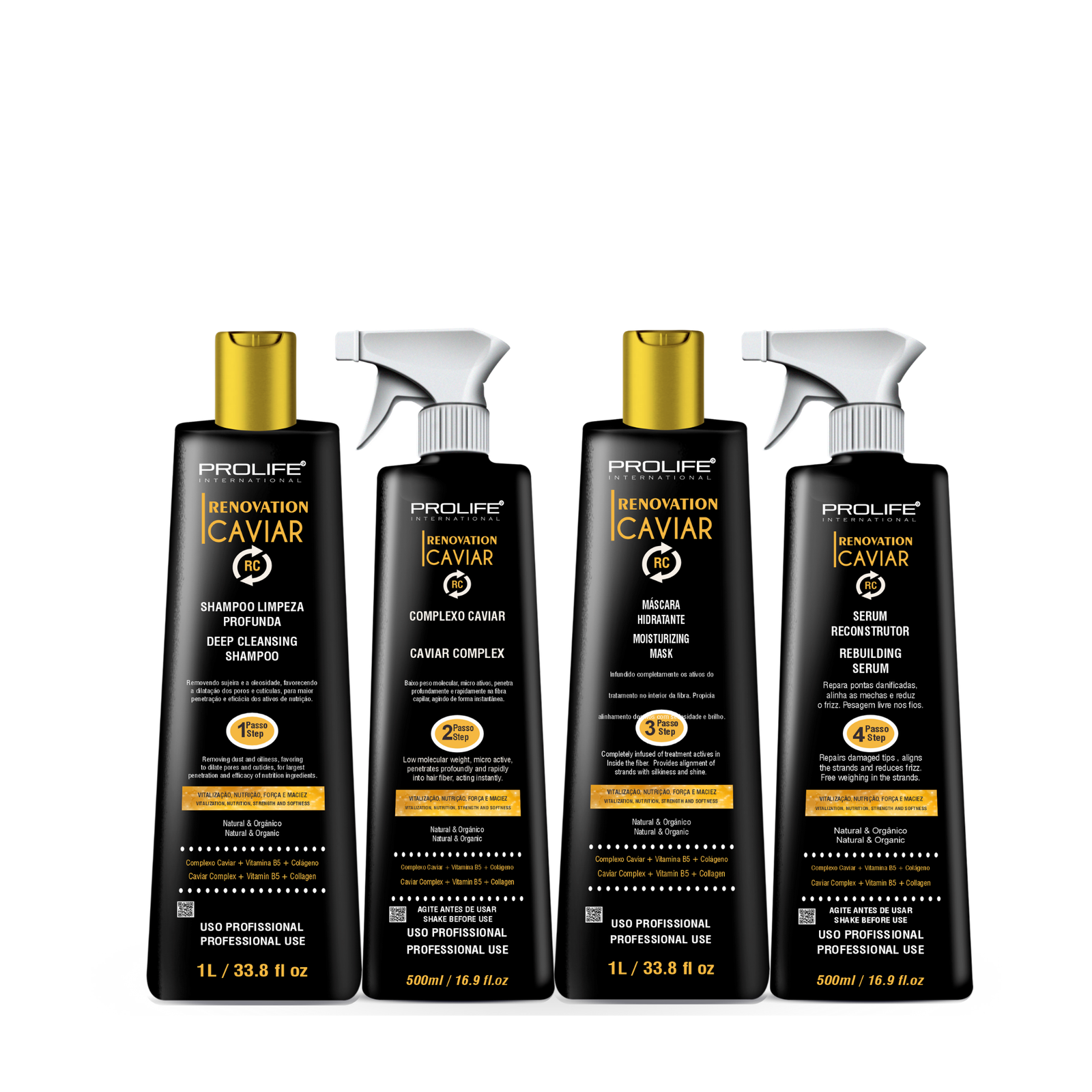 Renovation Caviar Kit Profissional – Tratamento Completo e Reparador