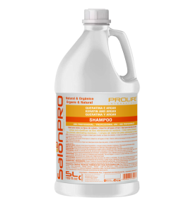 SHAMPOO QUERATINA E ARGAN SALONPRO GALÃO 5 L