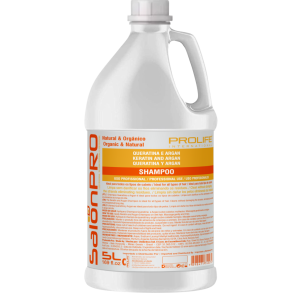 SHAMPOO QUERATINA E ARGAN SALONPRO GALÃO 5 L